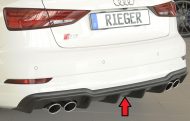 Takapuskurin alaosa Audi A3 S3 (8V) vm.09.16- (ex facelift) 3-ov (cabrio 8V7), 5-ov (sedan 8VS), Rieger