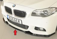 Etuspoileri / lippa BMW F10 / F11, autohin joissa M-sport etupuskuri, kiiltävän musta, Rieger