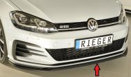 Etuspoileri VW Golf 7 GTI/GTD/GTE vm.02.17-, 3-ov/5-ov, Rieger