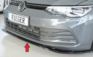 Etuspoileri VW Golf 8 vm.12.19-, 3-ov/5-ov, Rieger