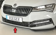 Etuspoileri Skoda Superb III (3T/3V) vm.08.19-, sedan, station wagon, Rieger