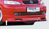 Etuspoileri Opel Astra G, 3-ov/5-ov, cabrio, notchback, hatchback, Caravan, fastback, Rieger