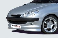 Etuspoileri Peugeot 206 vm.09.98-05.06, cabrio CC, sedan, Rieger