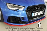 Etuspoileri Audi RS3 (8V) vm.02.17-, 5-ov (sportback 8VA / 8VF)	, 5-ov (sedan 8VS / 8VM), Rieger