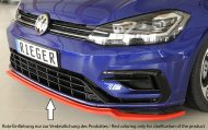 Etuspoileri VW Golf 7 R/R-line vm.02.17-, 3-ov/5-ov, Rieger