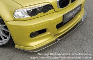 Etuspoileri BMW 3-srj E46 M3 vm.06.00-, coupe, cabrio, Rieger