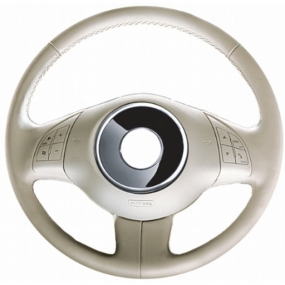 Ohjauspyörän verhous Fiat 500 vm.2006-> beige nahka