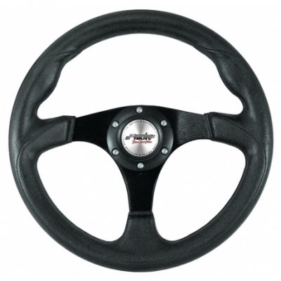 Sport ratti 320mm, musta polyuretaani, Simoni Racing