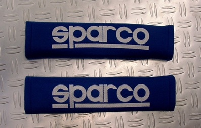 Sparco 2" olkatopit, sininen, brodeerattu