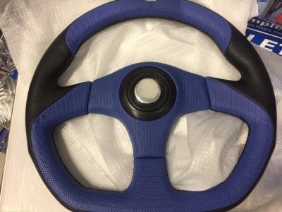 Fk sport ohjauspyörä, sinimusta, 350mm