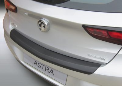 Takapuskurin suoja Opel Astra K 5-ov, vm.10/2015- (paitsi Turbo) , Harjattu alumiini, RGM