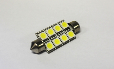 Gxr SMD-Line LED Tuubipolttimo 2x 42mm 3x5050 SMD 1W Led,white , Canbus (Parin hinta.)