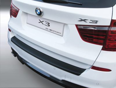 Takapuskurin suoja BMW F25 X3 M-sport vm.11/2010-3/2014 , Harjattu alumiini, RGM