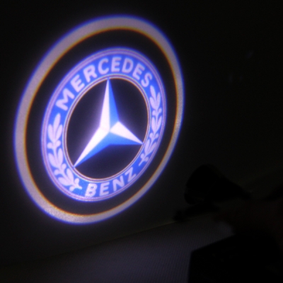 Led logovalosarja Mercedes-Benz logolla oviin tai puskureihin, 12V 3W