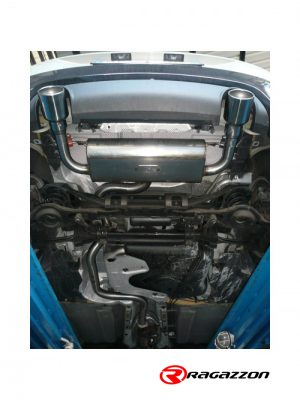 Keskiputki, ruostumaston teräs Ford Focus II (typ DA3) RS500 2.5 Turbo (257kW) vm.2010-, Ragazzon