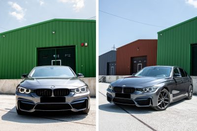 Etupuskuri BMW F30/F31 vm.10.11- M3-style, parkkitutkille