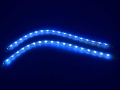 Led-valonauha joustava 18-lediä sininen 2x370mm Fk 