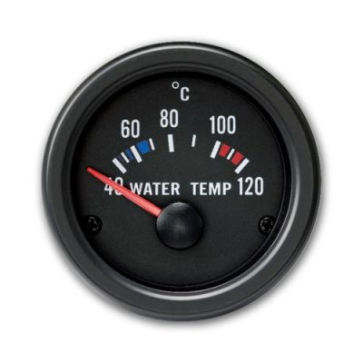 Veden lämpötila mittari, (40~120°C), musta Ø52mm , JOM