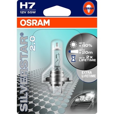 Osram Silverstar 2.0 polttimo 12V H7 55W