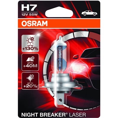 OSRAM NIGHT BREAKER LASER POLTTIMO 12V H7 55W