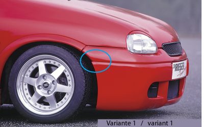 Etuspoileri Opel Corsa B vm.02.93-09.96, 3-ov, Rieger
