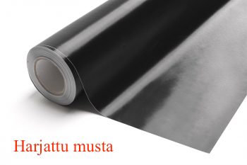 Muovikalvo musta harjattu alumiini 152cm x 50cm 