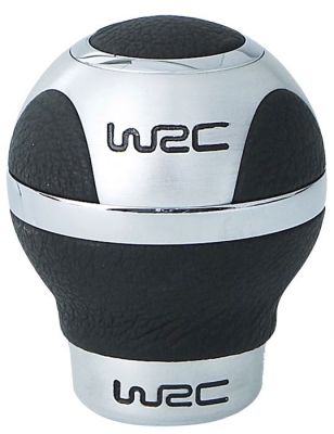 Wrc Faces vaihdenuppi, logolla, musta/hopeinen