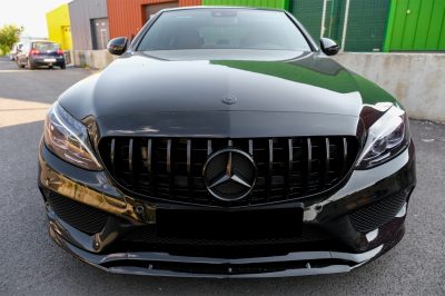 Etuspoileri lippa Mercedes C srj. W205 S205 A205 C205 (2014-2018) Limousine T-Model Coupe Cabriolet , matta musta