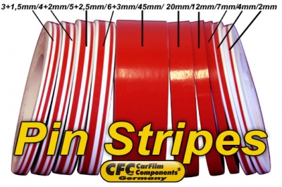Cfc Pinstripes viivateippi, 2mmx30metriä punainen