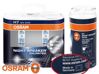 OSRAM NGHT BREAKER Unlimited H1 12V/55W